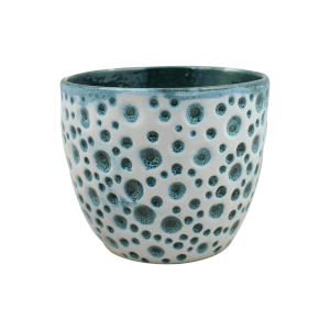 VASO CERÂAMICA 1914ES BOLHA GR. ESMALTADO