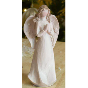 RESINA ANJO AC106 C/2 PÇS REZANDO E POMBO 10CM