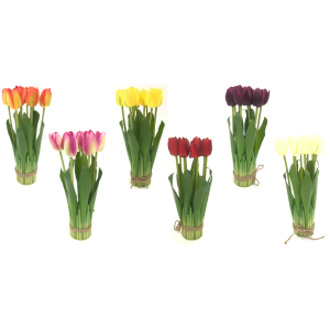 TULIPA C/9 GALHOS FF-0006 MA?O COLOR 29CM