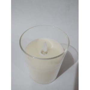 VELA CINTIL CV830 VIDRO TRANSPARENTE 7,5X10CM