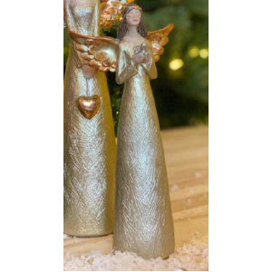 RESINA ANJO HC840 C/ASAS E POMBO 20CM