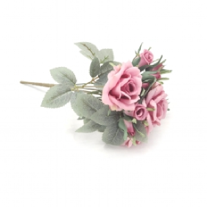 ROSA C/7 GALHOS W113-236 C/BOTÕES