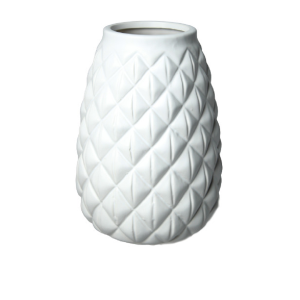 VASO CERÂMICA CR024 GRÉS BRANCO