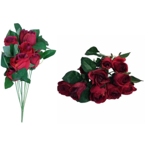 BOTÃO DE ROSA C/10 GALHOS EO-0033 ROMÂNTICA