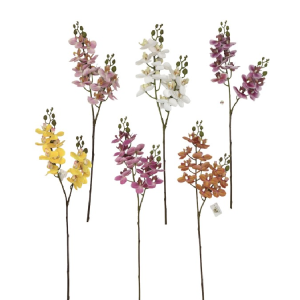 ORQUíDEA  SILICONE COM 02 GALHOS