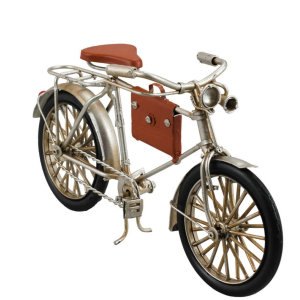 ENFEITE METAL AT2104D-3268 BICICLETA PRATEADA