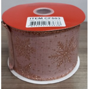 FITA NATALINA CF503 ROSE SNOWFLAKE GLITER