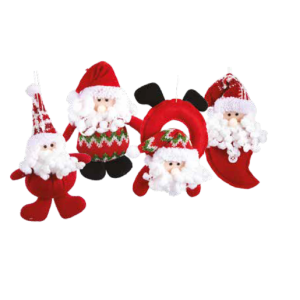 MINI PAPAI NOEL NTD1091 DE TECIDO SORTIDO