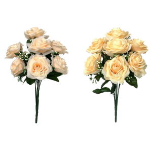 BUQUE ROSA C/9 GALHOS  SEMENTES