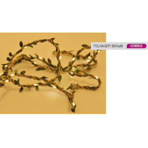 FIO LED DEL50815 FOLHAGEM CORDA SISAL 50LEDS