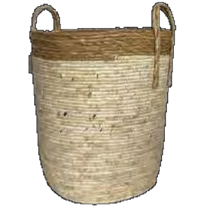 CESTO PALHA  C/ALÇA ALTO