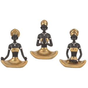 YOGA CERÂMICA MEDITANDO MRES-161 AFRICANA