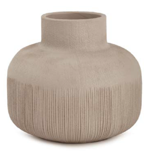 VASO EM POLIRRESINA 18592 RISCAS 22X25CM