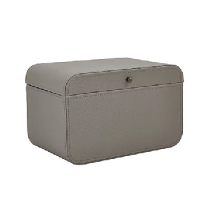 CAIXA EM MDF 17965 REVESTIMENTO PU CINZA