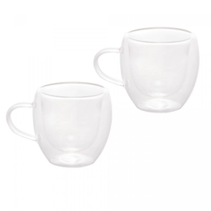 CJ 2 XÍCARAS DE CAFÉ PAREDE BOROSSILICATO MODERN