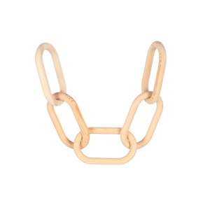 COLAR DE MESA EM MADEIRA CORRENTE NATURAL