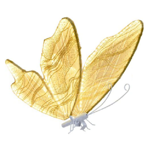 BORBOLETA DECORATIVA C/ MOVIMENTOS NAS ASAS