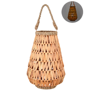 LANTERNA DECORATIVA EM RATTAN NATURAL