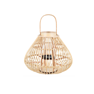 LANTERNA DECORATIVA  EM FIBRA NATURAL