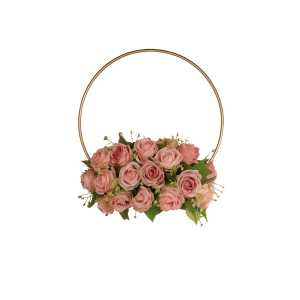 ARGOLA EM METAL  DOURADA