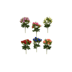 BUQUE BOTÃO DE ROSA COM COMPLEMENTO