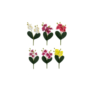 HASTE DE MINI ORQUIDEA PLASTICA COM 2